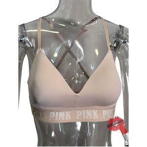 Victoria's Secret Wear Everywear Lightly Lined Bra Women 32D Neutral‎ Nude